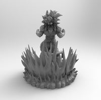 D010 - DBZ Anime Character , Super Saiya 4 Goku, STL 3D model design print files