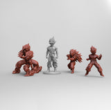 D013 - DBZ Anime character Goku 1 +3 FOC , STL 3D model design print