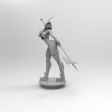 A116 - Female character design statue, Amazon sexy female warrior, STL 3D model design print download  files