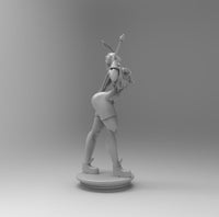 A116 - Female character design statue, Amazon sexy female warrior, STL 3D model design print download  files