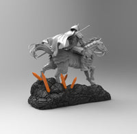 E483 - Samurai Character design, The Comic Bat guy in samurai version statue, STl 3D model design print download files