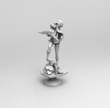 E485 - Anime character design, The Miss F Decim character statue design, STL 3D model design print download files