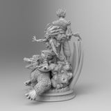 D014 - DBZ Gohan transformation statue, anime character STL 3D model design print files