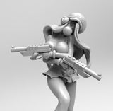 E485 - Anime character design, The Miss F Decim character statue design, STL 3D model design print download files