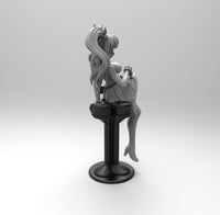 E490 - Anime character design, The Lucy Heart girl statue, STL 3D model design print download file