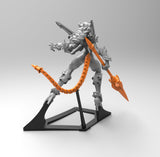 E493 - NSFW female character design, The Odessa with full armor statue, STL 3D model design print download files