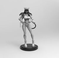 E495 - Anime character design, The Hell Toker Police girl with hot body, STL 3D model design print download files