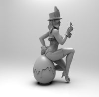 E499 - Waifu character design, The Whabbit Girl design statue, STL 3D model design print download files
