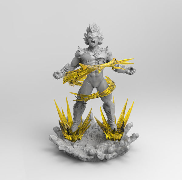 DL007 - DBZ Evil Vegeta, anime character STL 3D Model design print files