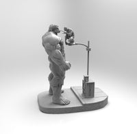 A495 - Comic character design, Shut your mouth mr green guy, STL 3D model design print download files