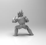 A567 - Anime character design, The Vege standing statue, STL 3D model design print download files