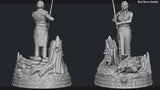 E560 - Games character design statue, The Withcer Hunter ciri biri statue, STl 3D model design print download files